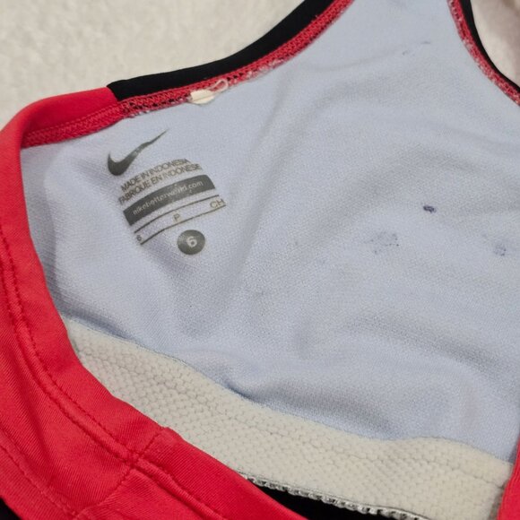 Nike One-Piece Swimsuit 6 – Black & Red Racerback Athletic Swimwear EUC - Picture 6 of 9